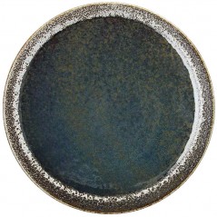 Tognana Bloom Blue & Brown Dessert Plate