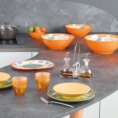 Giannini MIX COLLECTION Cutlery Set 24 pcs 2.5 mm Orange
