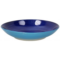 Tognana Blue Ritual Round Deep Plate 32 cm