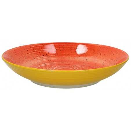 Tognana Orange Ritual Round Deep Plate 32 cm