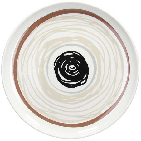 Tognana Fontebasso Vibes Brown Dinner Plate 27 cm