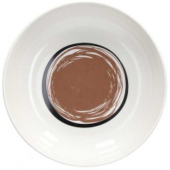 Tognana Fontebasso Vibes Brown Soup Plate 18,5 cm