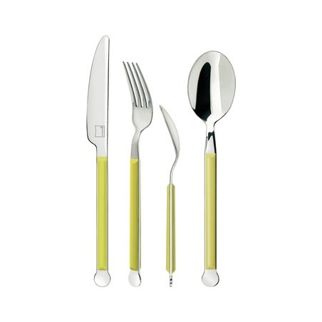 Giannini Mix Collection Cutlery Set 24 pcs 2.5 mm Lime Green