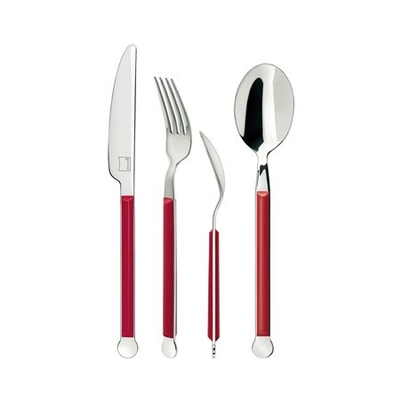 Giannini Mix Collection Cutlery Set 24 pcs 2.5 mm Red