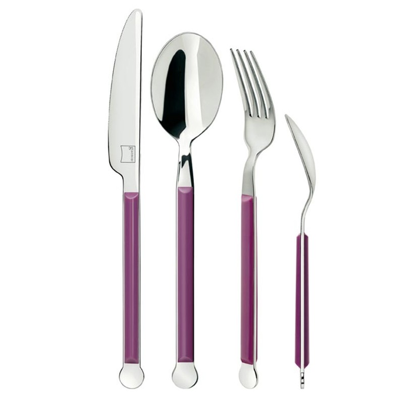 Giannini MIX COLLECTION Cutlery Set 24 pcs 2.5 mm Lilac