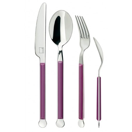 Giannini Mix Collection Cutlery Set 24 pcs 2.5 mm Lilac