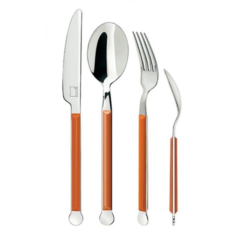 Giannini MIX COLLECTION Cutlery Set 24 pcs 2.5 mm Orange
