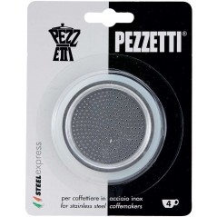 Pezzetti 3 Seal and Filter for Stainless Steal Coffeee Makers