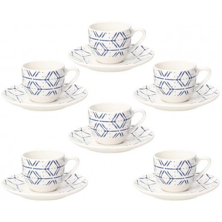 Tognana  Contemporary Down Town Set of Coffee Cups 90 cc