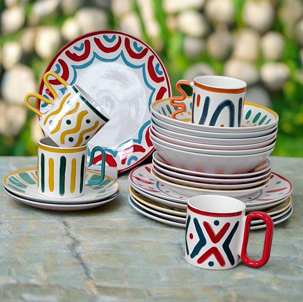 Kolorowe serwisy obiadowe z porcelany i kamionki. Komplety dla 6 i 12 osób, zmywarka, mikrofala, idealne na prezent. Sprawdź ofertę SCAPOL.shop!
