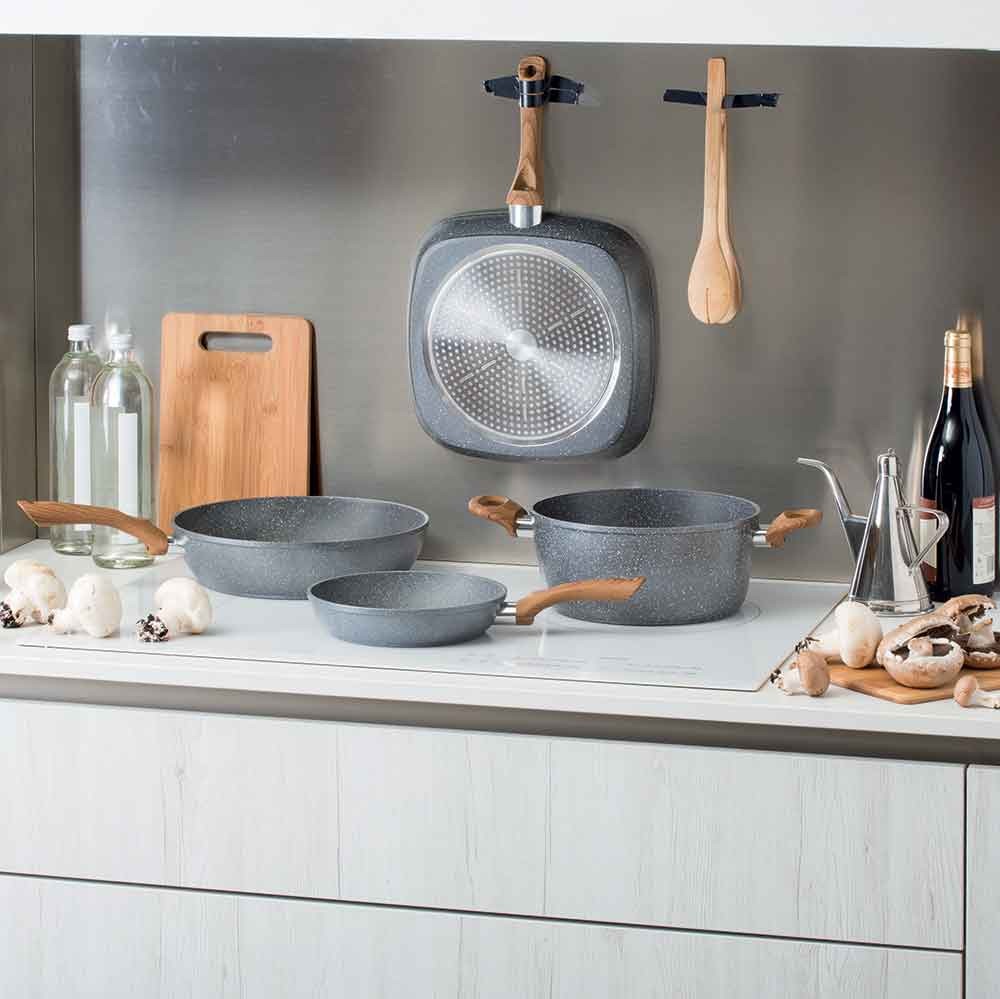 Patelnia Głęboka WOK Stone & Wood Tognana