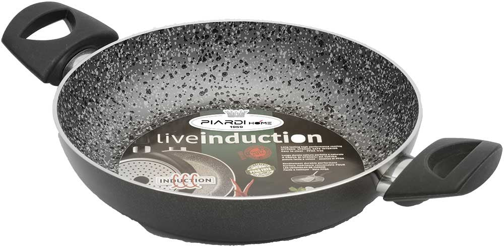 Patelnia Tegame z Dwoma Uchwytami Induction Line Piardi