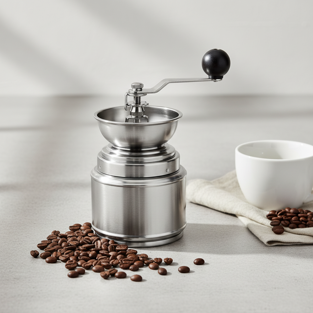 Młynek do kawy ze stali nierdzewnej Silver Forever