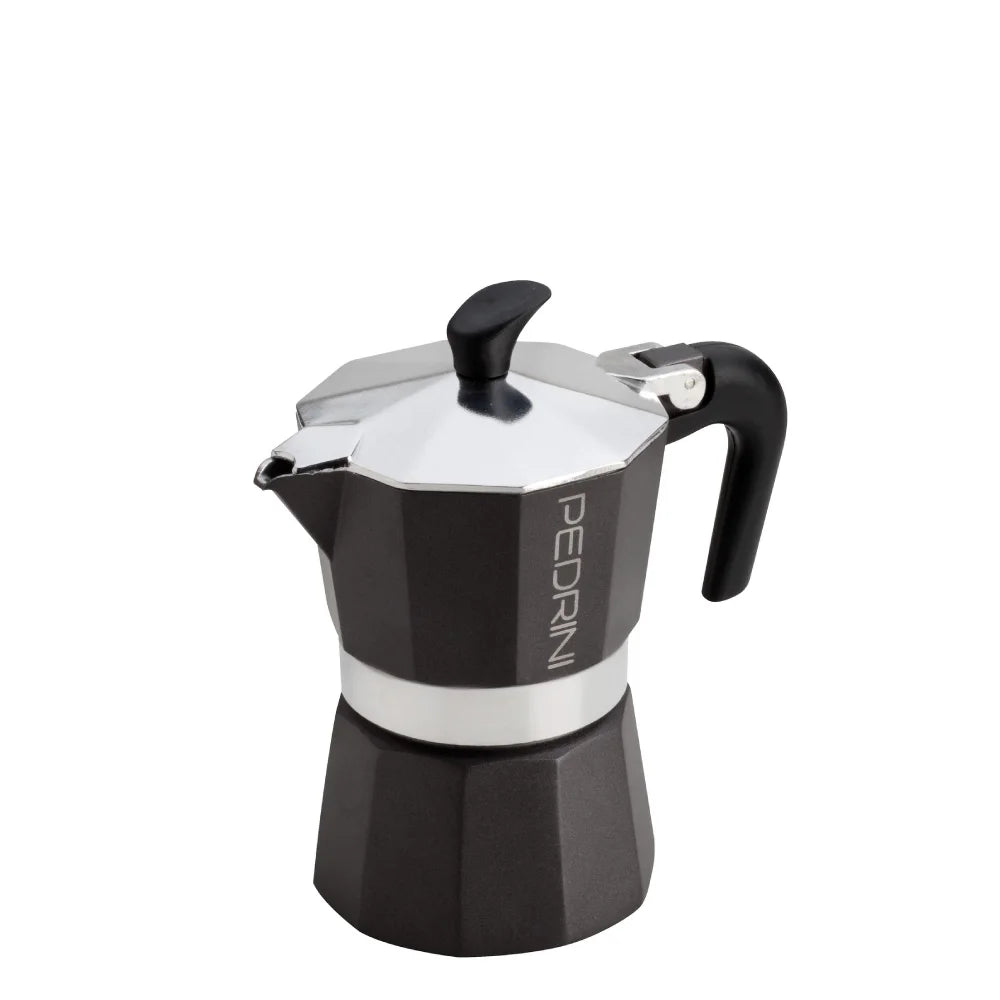Kawiarka aluminiowa Aroma Dark Grey Pedrini