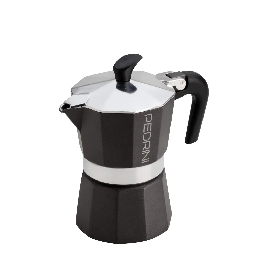 Kawiarka aluminiowa Aroma Dark Grey Pedrini