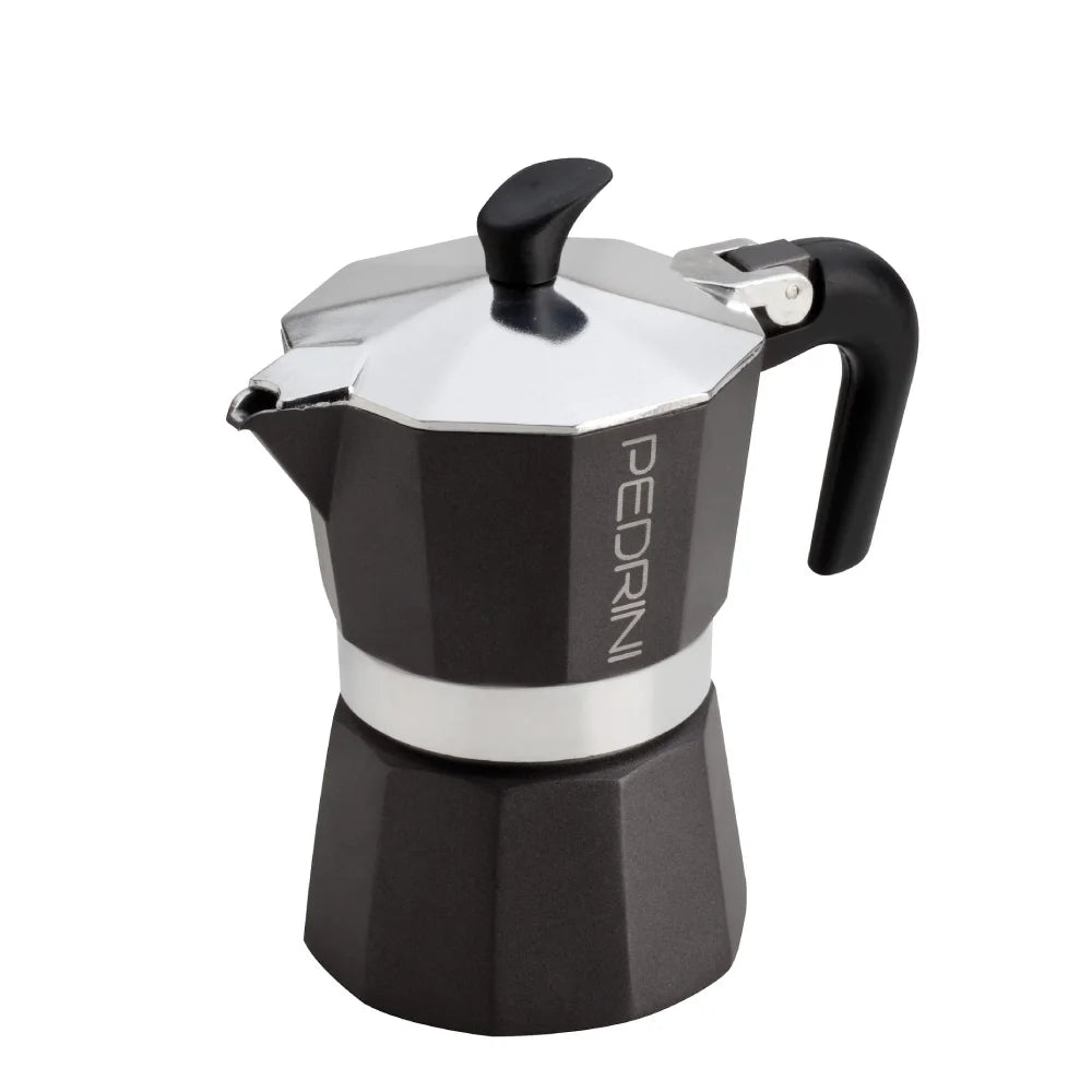 Kawiarka aluminiowa Aroma Dark Grey Pedrini