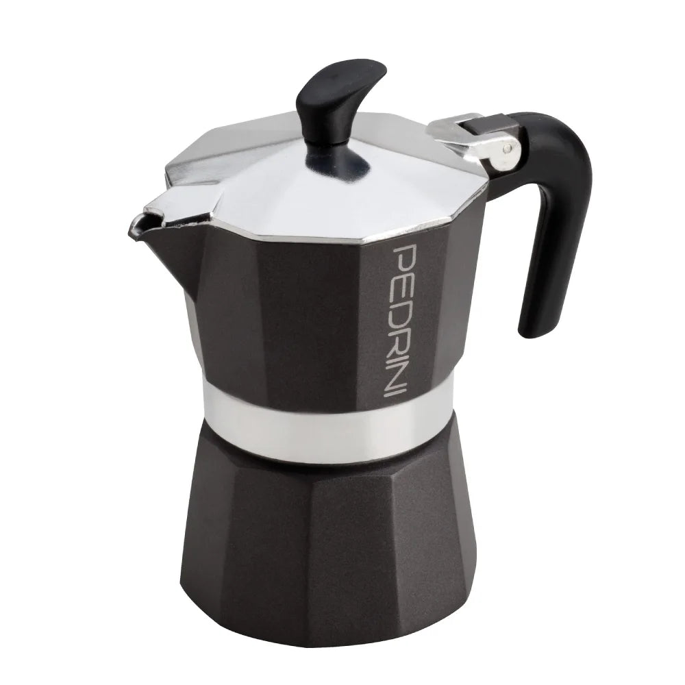 Kawiarka aluminiowa Aroma Dark Grey Pedrini