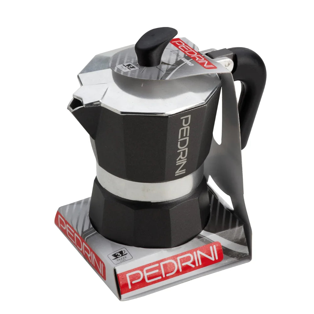 Kawiarka aluminiowa Aroma Dark Grey Pedrini