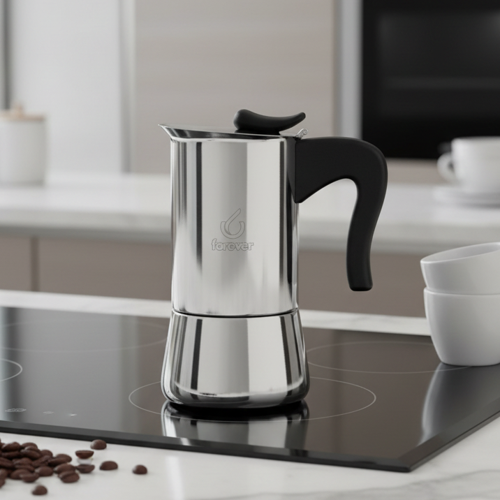 Kawiarka Stalowa na indukcję Miss Splendy Forever