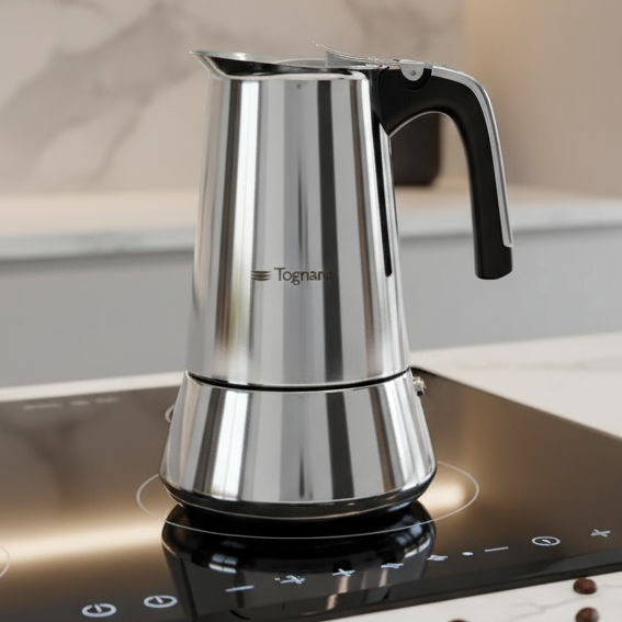 Kawiarka Stalowa na indukcję Riflex Tognana.