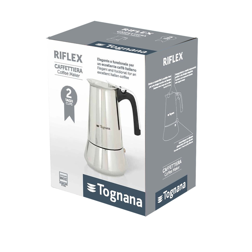 Kawiarka Stalowa na indukcję Riflex Tognana.