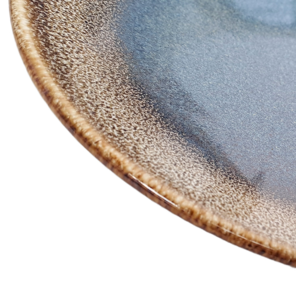 Półmisek płaski Bloom Brown&Blue 36 cm Tognana