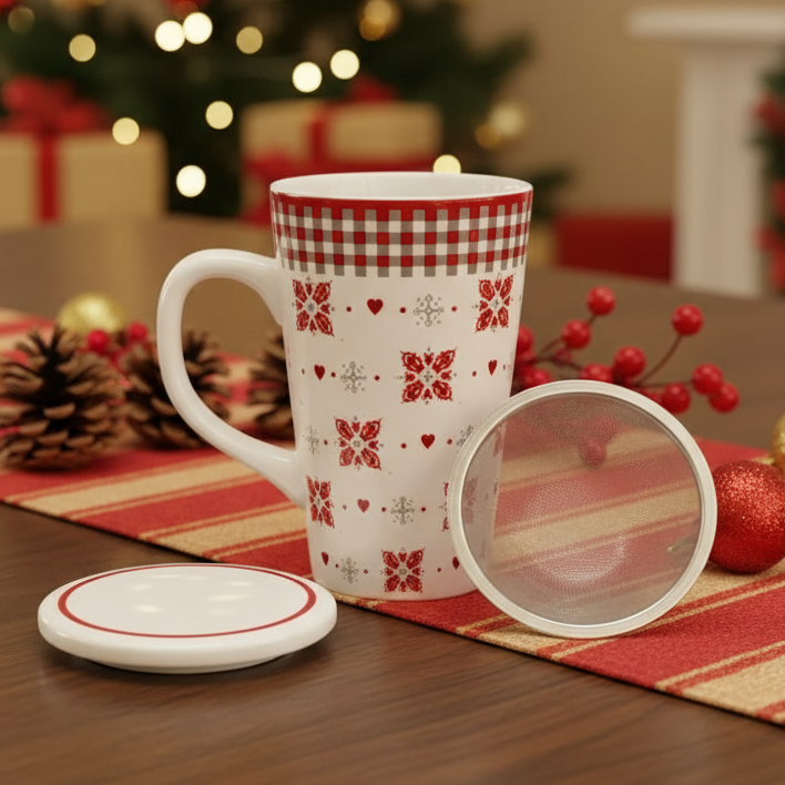 Kubek do zaparzania Vichy Red Tognana - od  Scapol oficjalnego dysrtybutora marki Tognana  idealne na prezent