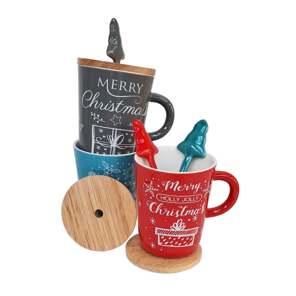 Kubek z łyżeczką Natale Pastel Tognana - od  Scapol oficjalnego dysrtybutora marki Tognana  idealne na prezent