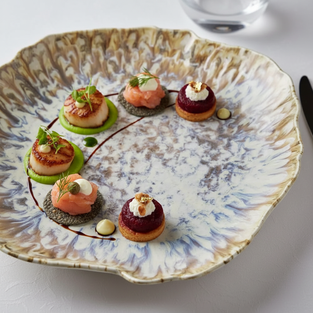 Półmisek płaski Reef Marine 29 cm Tognana