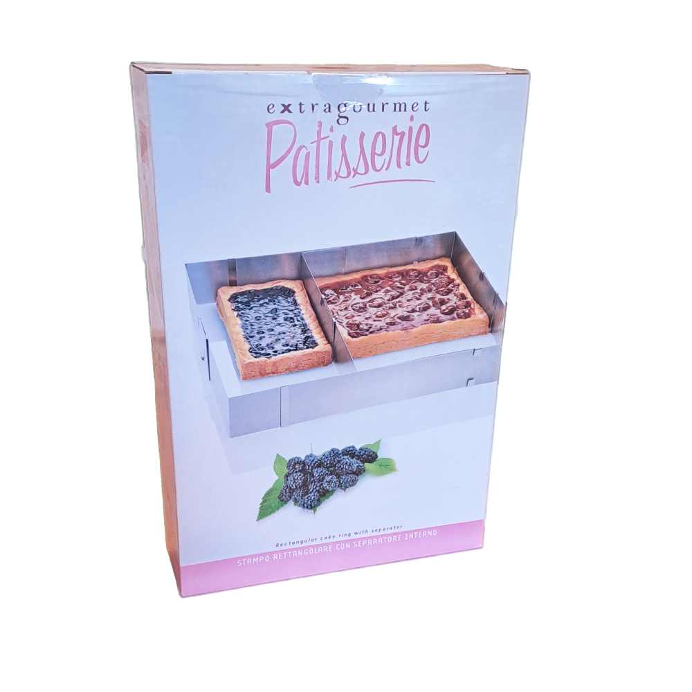 Rant do ciasta regulowany prostokątny z przegrodą Giannina