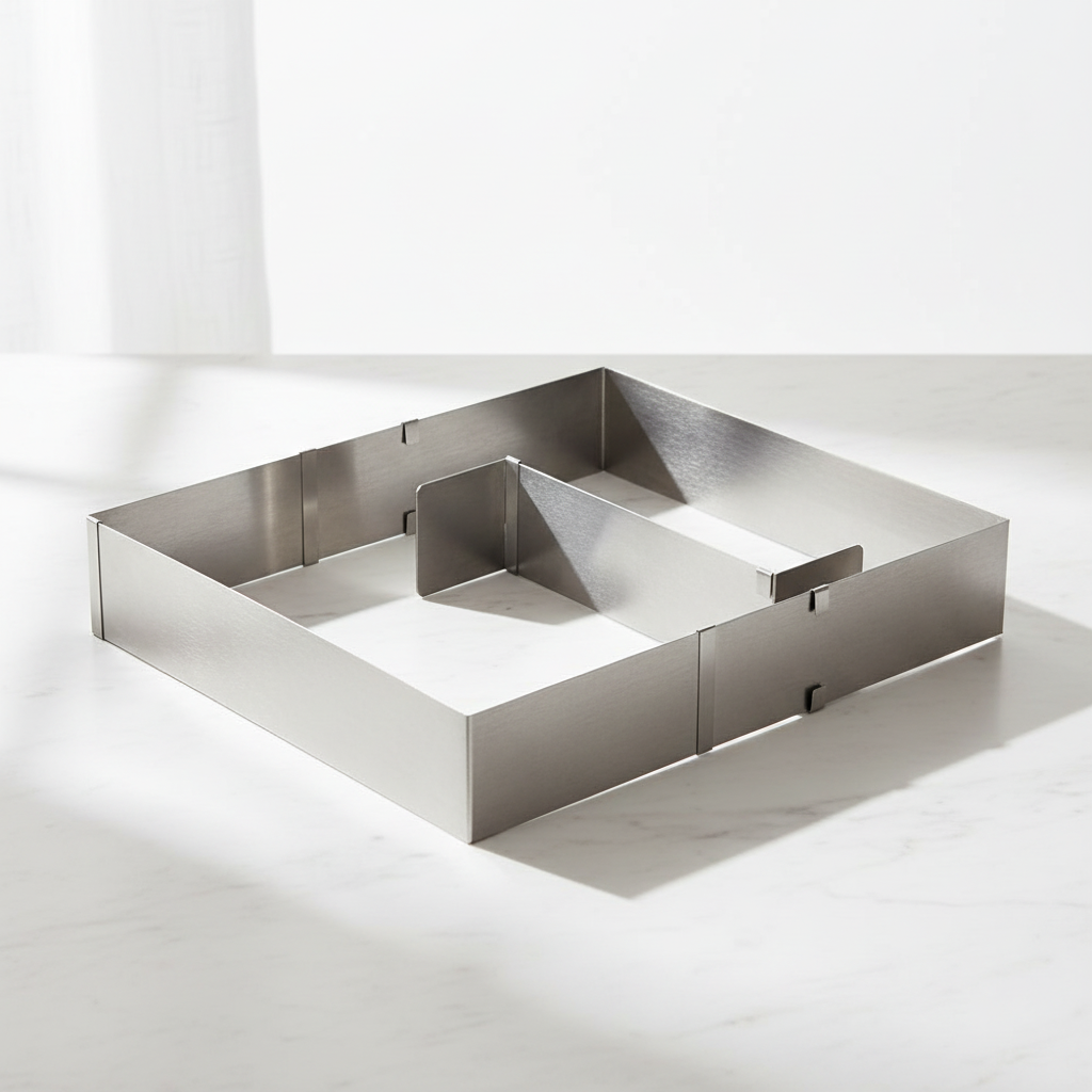 Rant do ciasta regulowany prostokątny z przegrodą Giannina