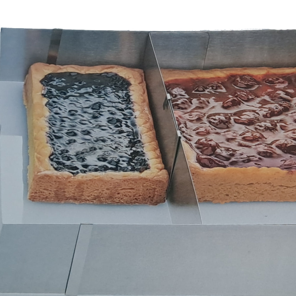 Rant do ciasta regulowany prostokątny z przegrodą Giannina