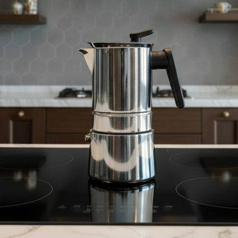 Kawiarka Stalowa na indukcję Steel Moka Pedrini