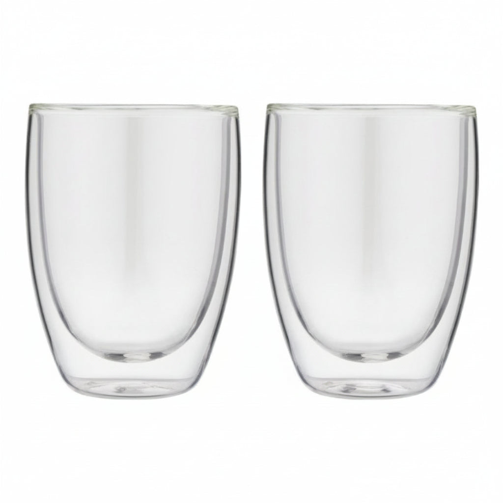 są to dwie szklanki termiczne z podwójną ścianką ze szkła do herbaty lub capucinno o pojemności 200 ml,