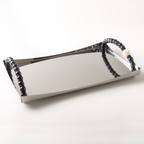 Taca nierdzewna z perłami Collier Giannini