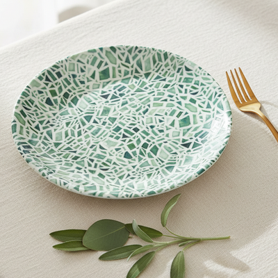 Zielony talerz deserowy 21 cm Emerald | Scapol.shop |Tognana