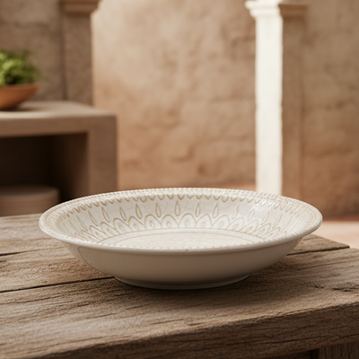 Talerz porcelanowy do zupy głęboki Mosaiko 21 cm | Scapol.shop |Tognana