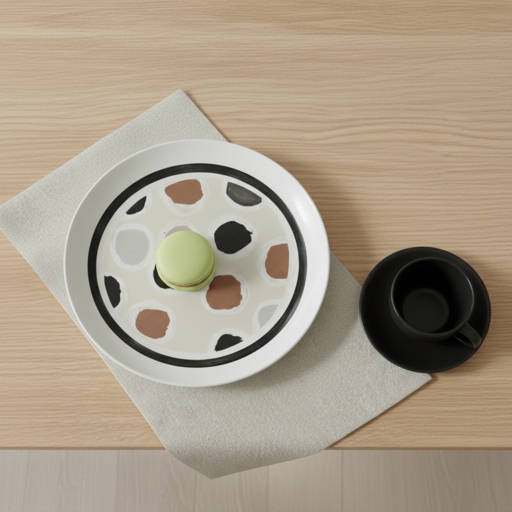 Talerz do zupy z brązowym wzorem 18 cm| Scapol.shop |Tognana