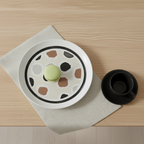 Talerz do zupy z brązowym wzorem 18 cm| Scapol.shop |Tognana