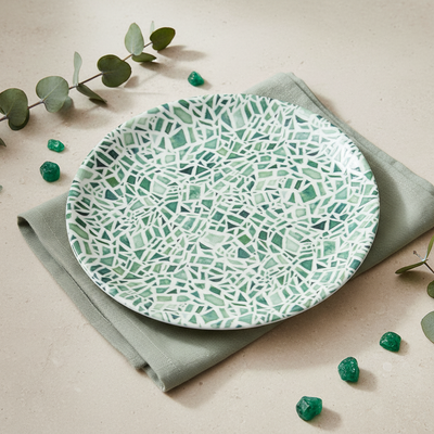 Zielony talerz obiadowy 27 cm Emerald Edycja TOP Tognana | Scapol.shop