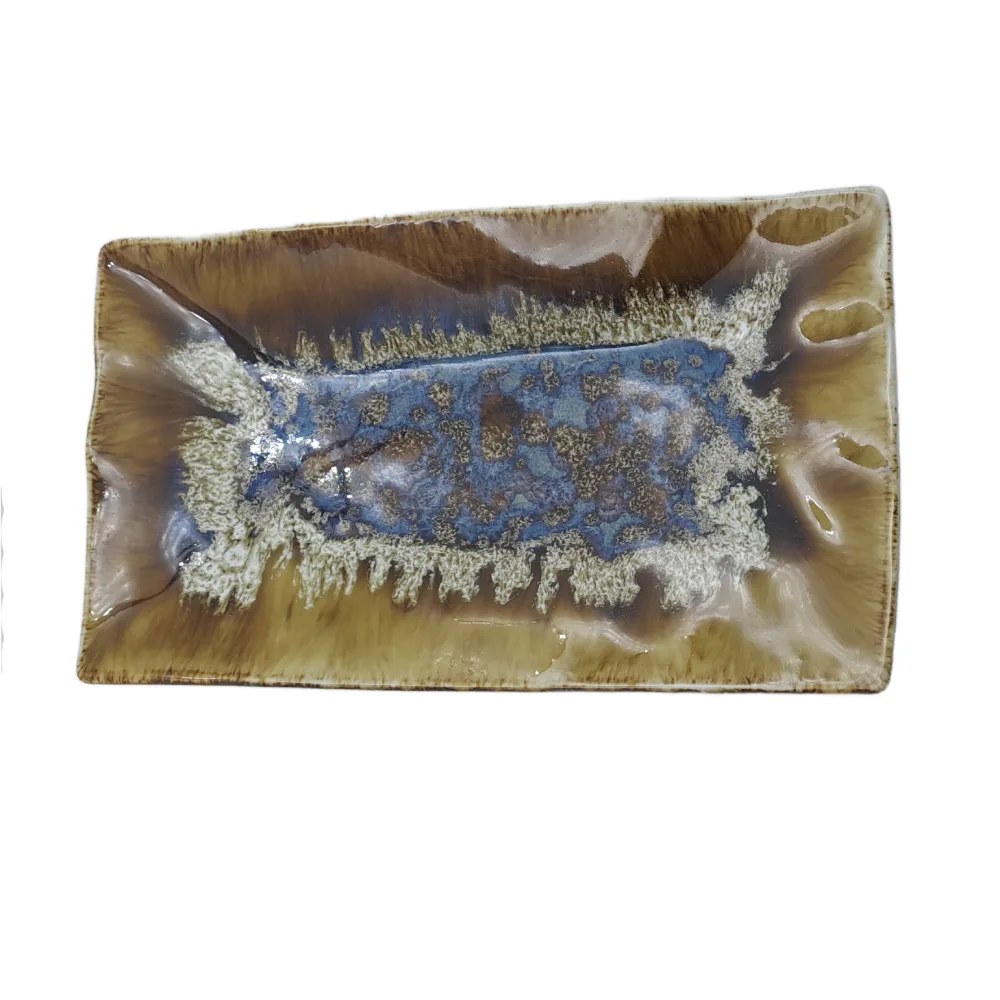 Talerz prostokątny Reef Oyster 23 x 13 cm Tognana