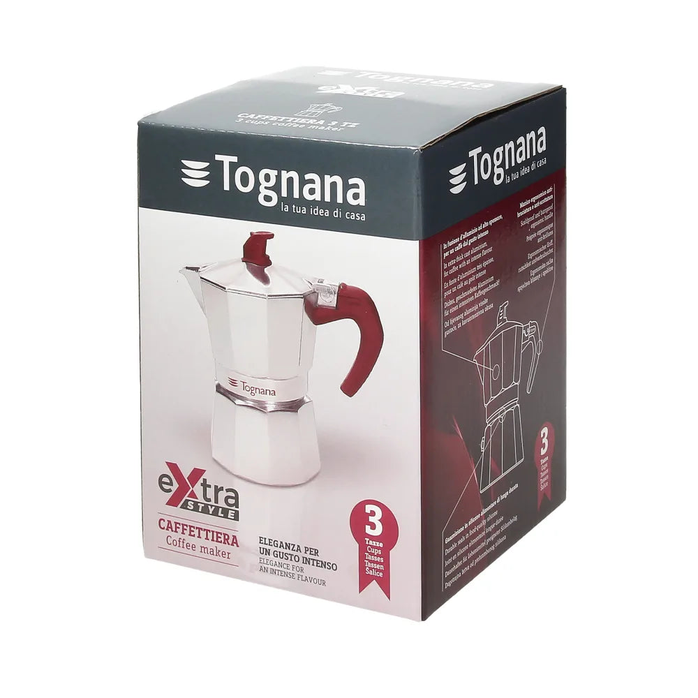 Kawiarka Aluminiowa Extra Style Tognana - od  Scapol oficjalnego dysrtybutora marki Tognana  idealne na prezent