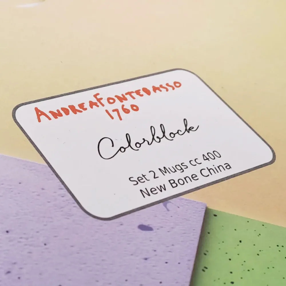 Zestaw 2 kubków Color Block Tognana.